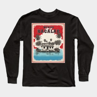 Mexico Bacalar Vintage Poster Tourism Long Sleeve T-Shirt